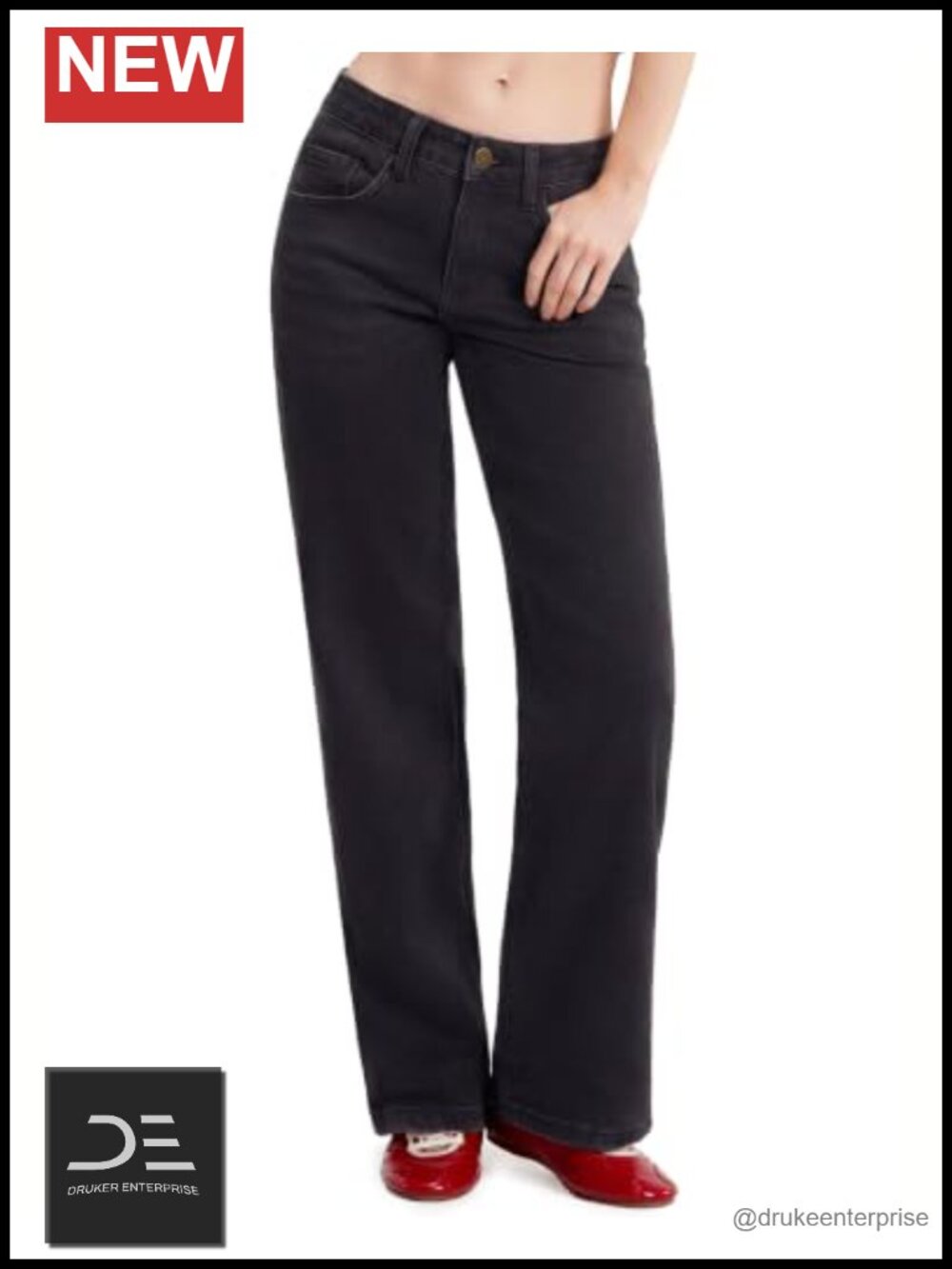 Mid Rise Straight Leg Stretchy Baggy Jeans Women Relaxed Fit Denim Pants Y2K